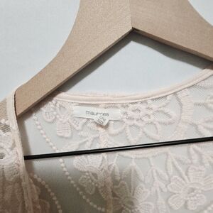 Maurices Cream Lace Cardigan